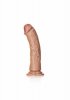 Krzywy penis dildo na mocnej przyssawce 15 cm